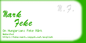 mark feke business card